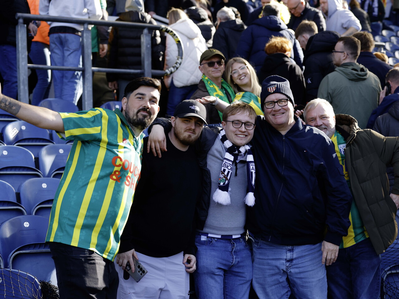 Albion fans at Blackburn