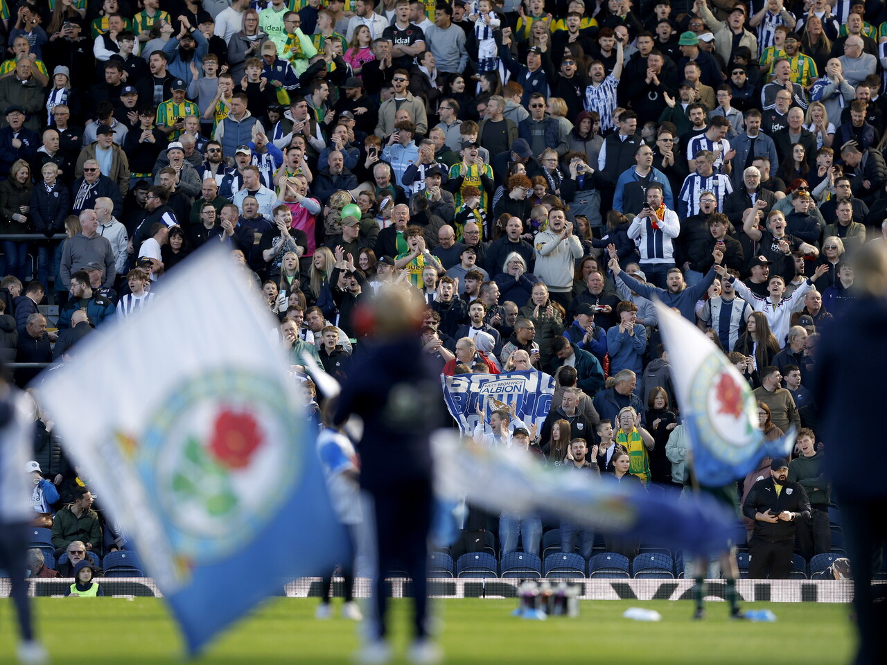 Albion fans at Blackburn