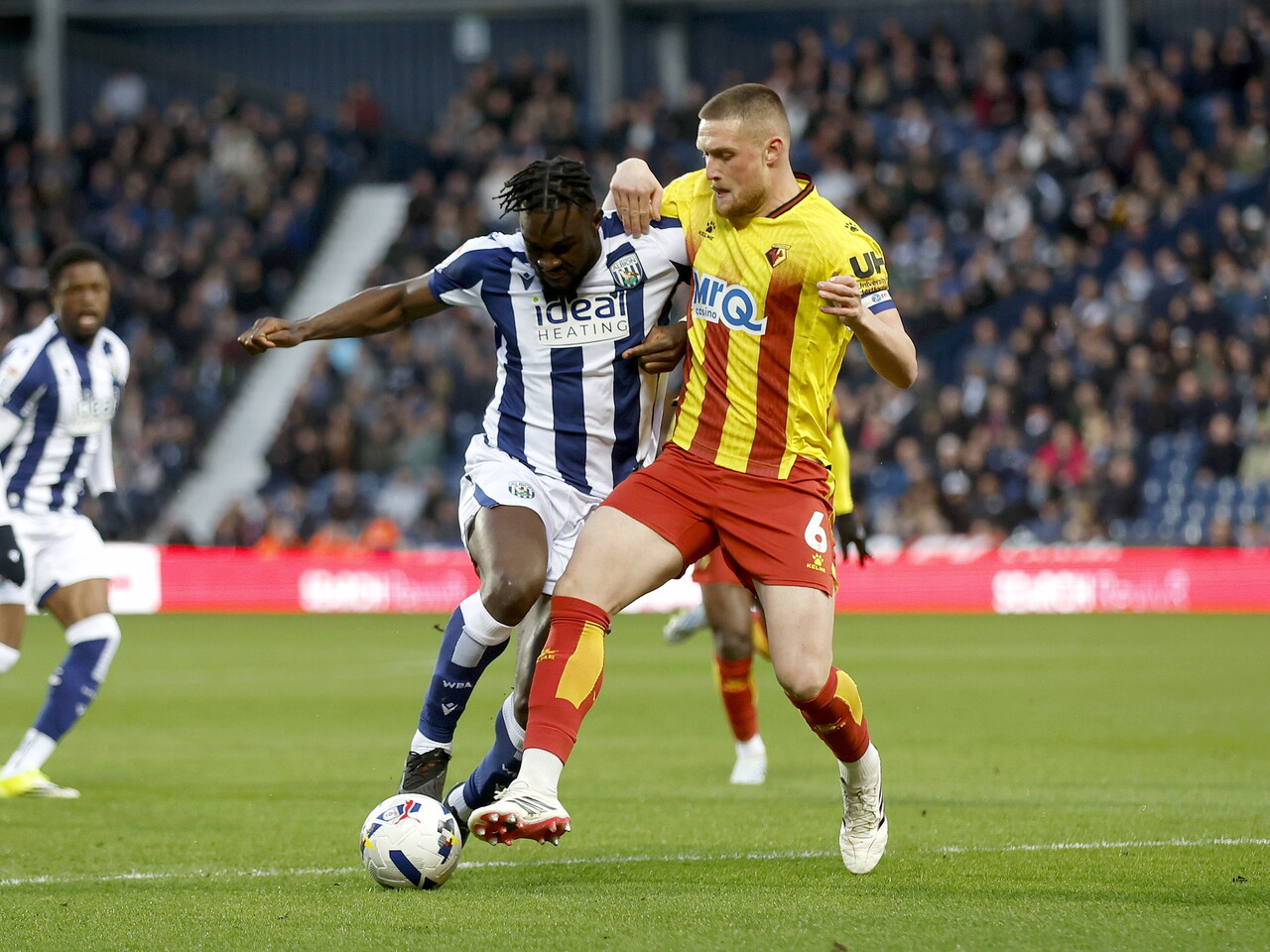 Daryl Dike on the ball against Watford
