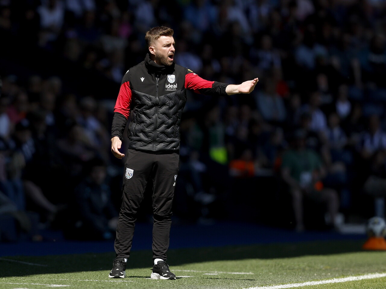 James Morrison on the side of the pitch during the game against Ipswich 