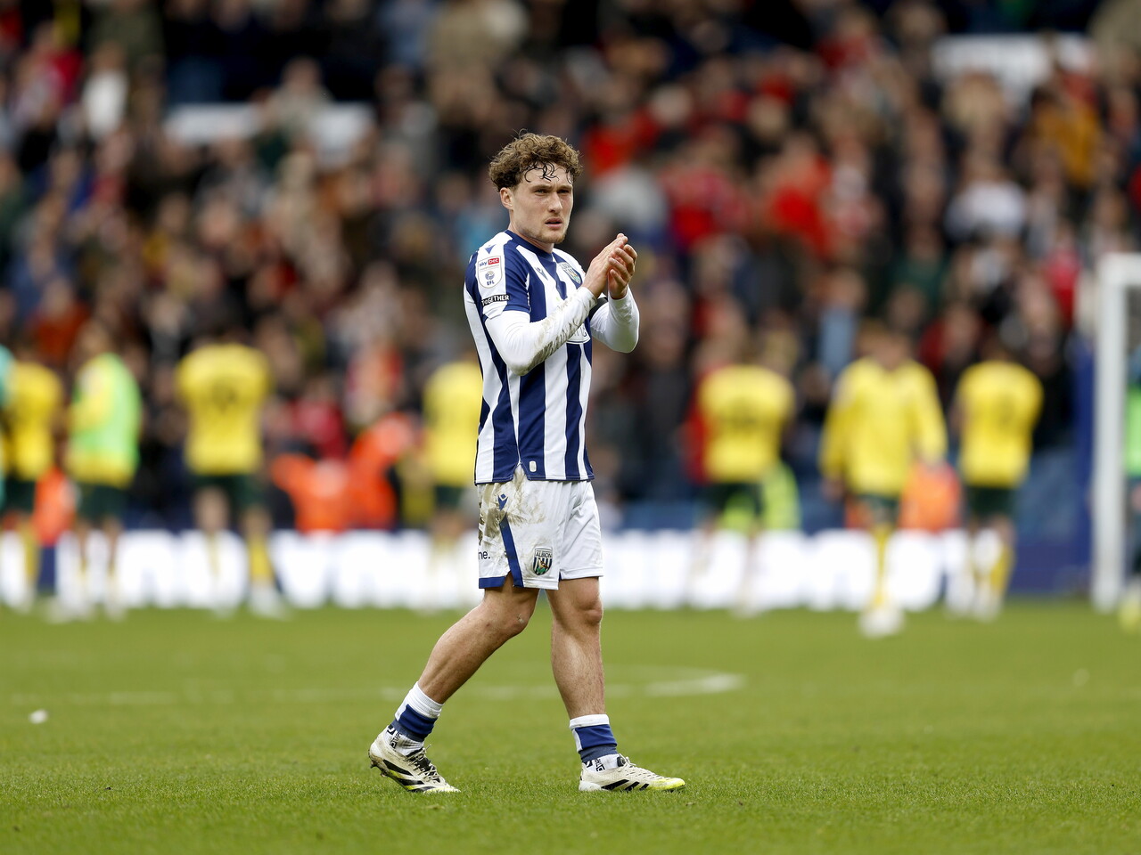 Callum Styles applauds the fans