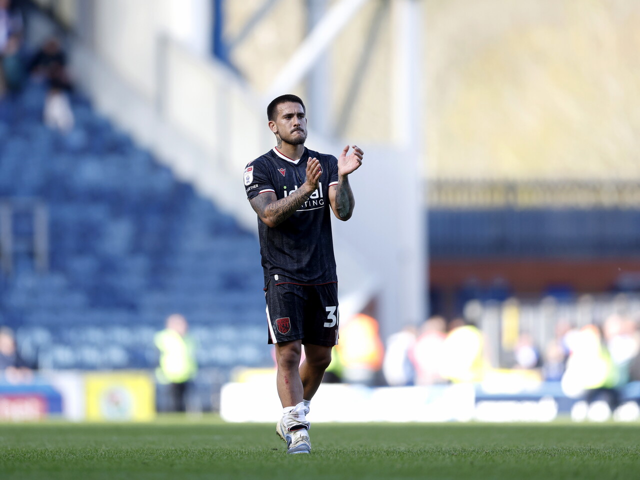 Danny Imray applauds the fans