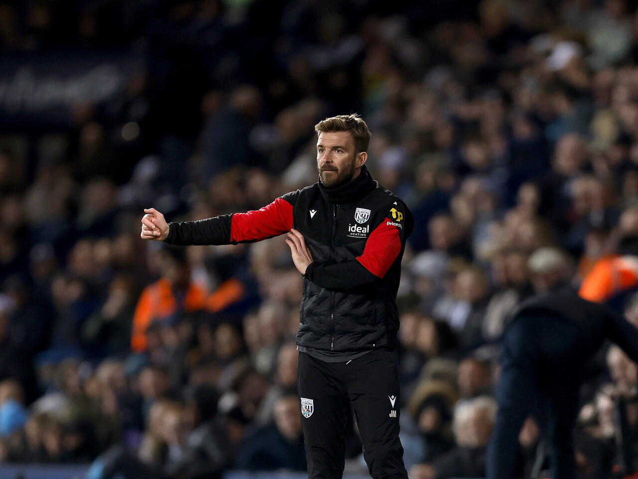 James Morrison on the touchline against Watford