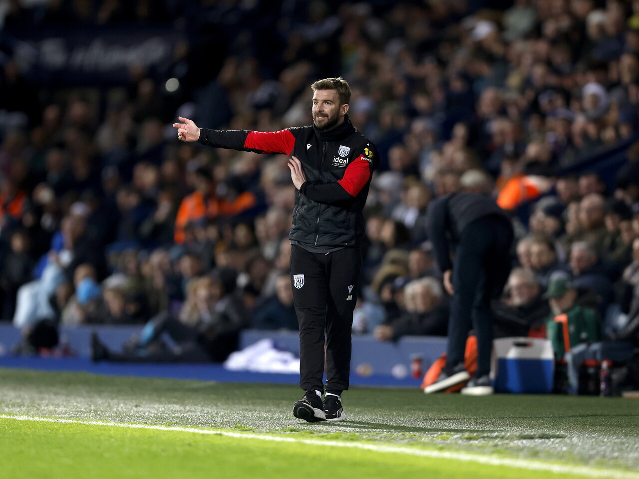 James Morrison on the touchline against Watford