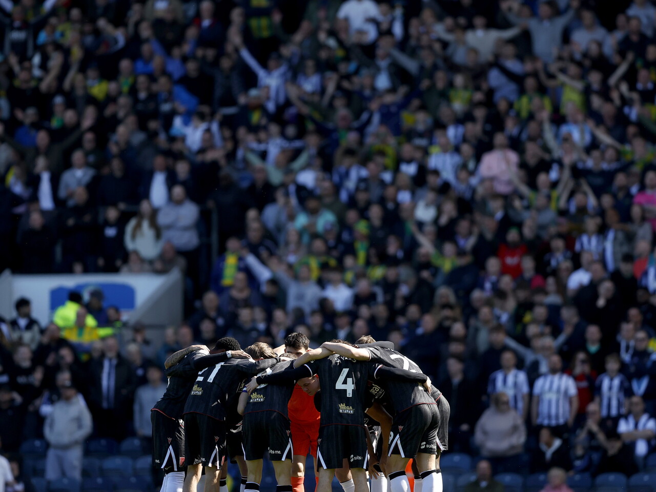 Albion fans at Blackburn
