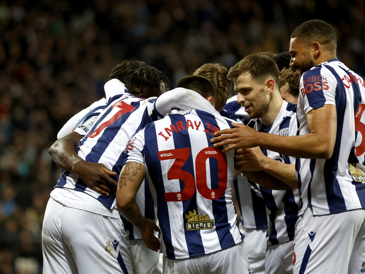 Danny Imray celebrates his goal against Watford