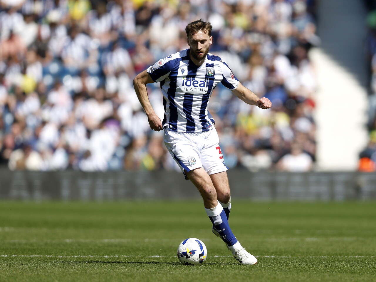 Nat Phillips on the ball against Ipswich 
