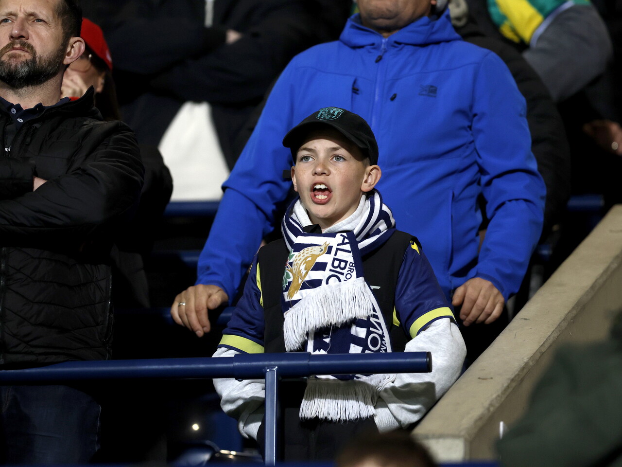 A young WBA fan at The Hawthorns