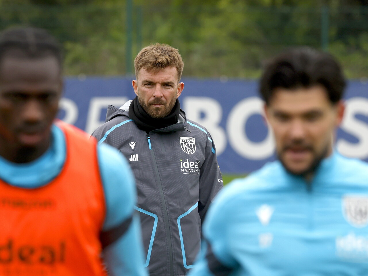 James Morrison watching over a training session