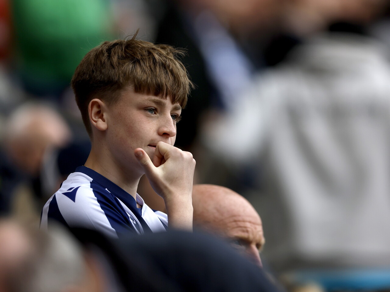The Albion fans at Preston