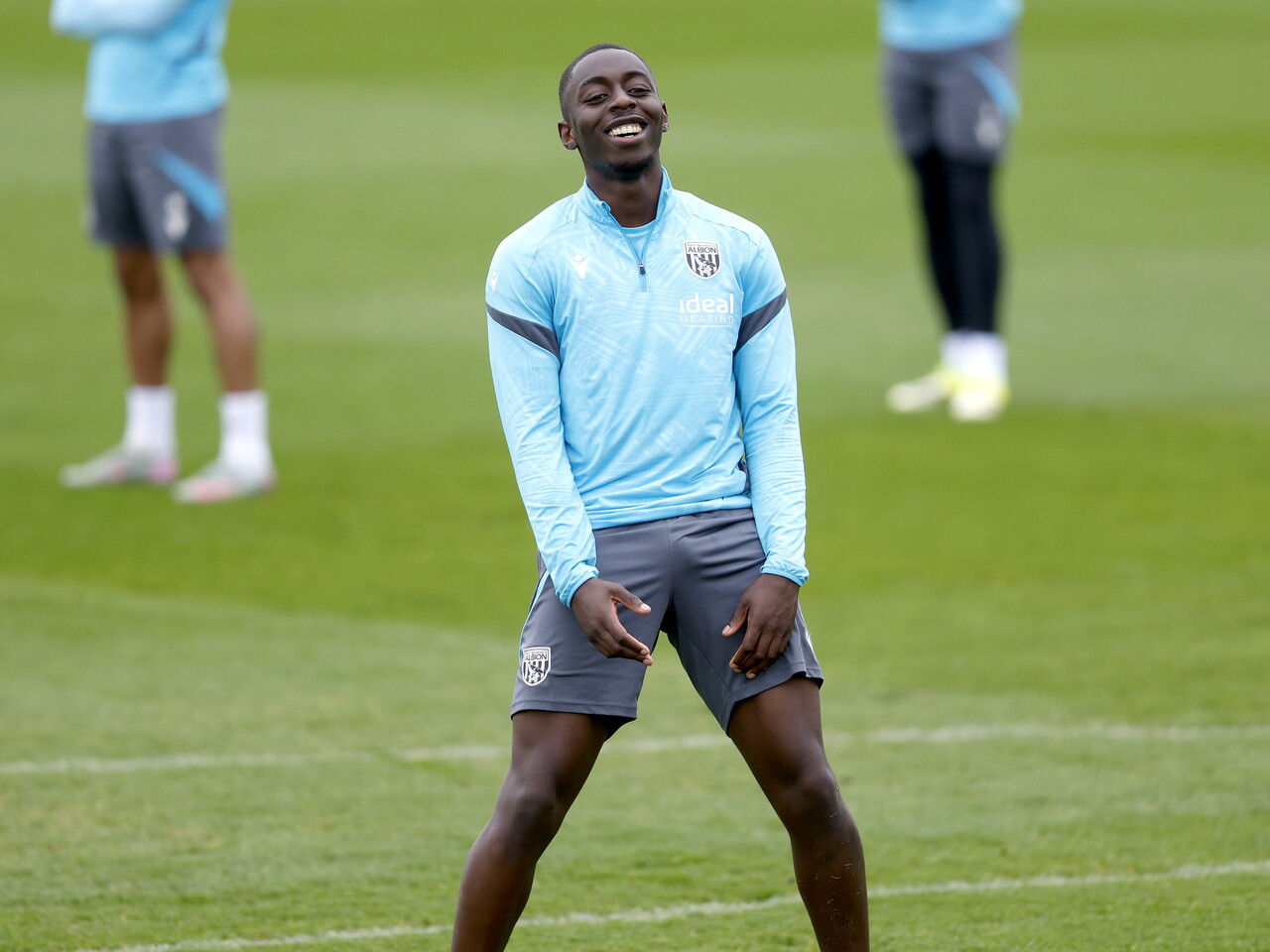 Eseosa Sule smiling during a training session