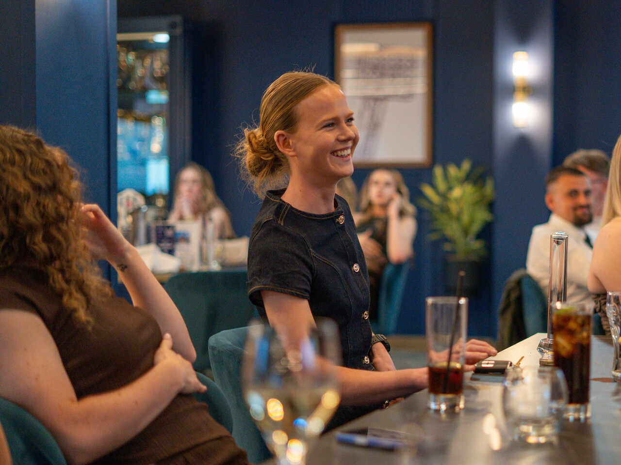 Phoebe Warner collecting the Top Scorer award.