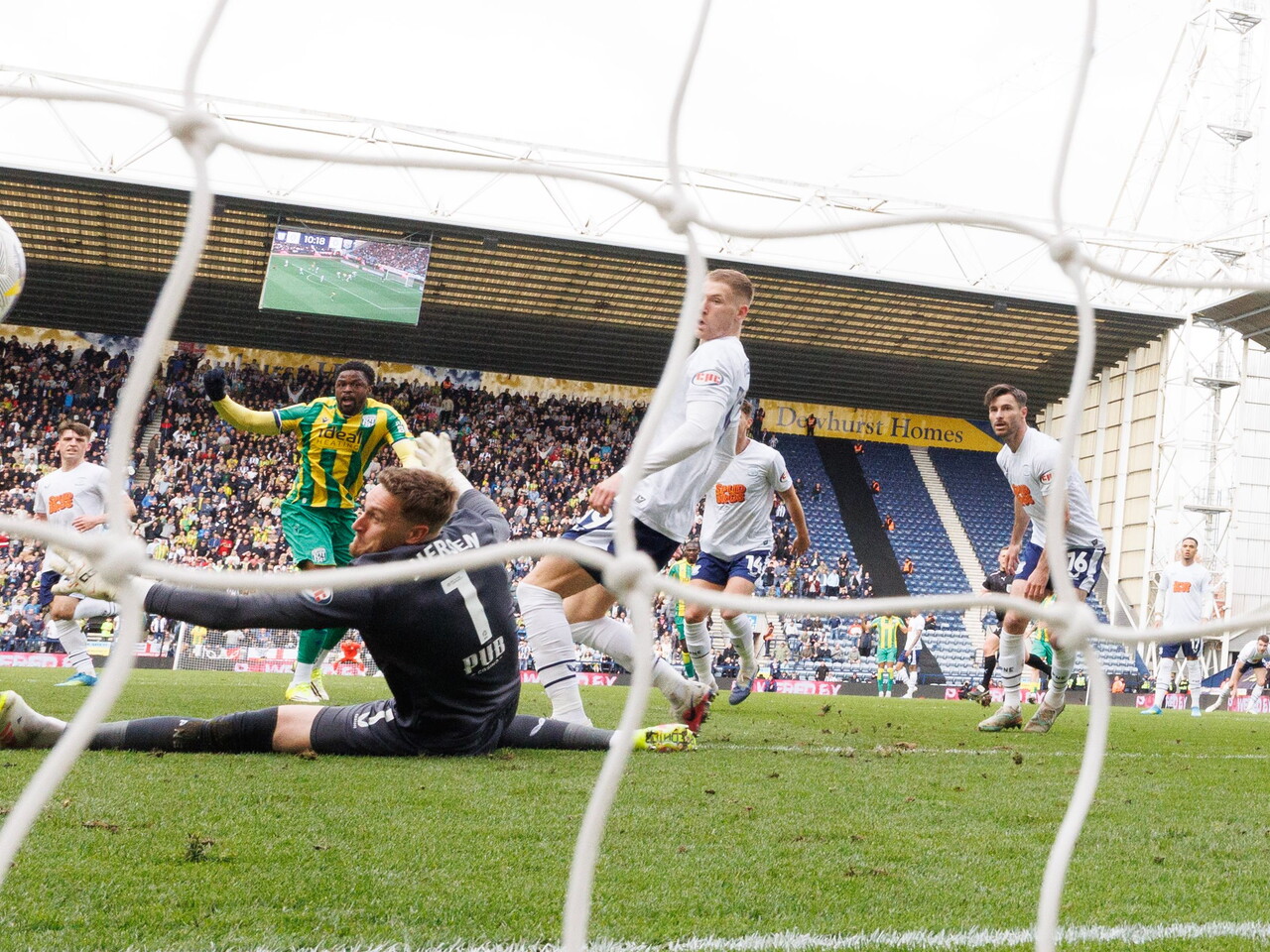 Josh Maja scores against Preston