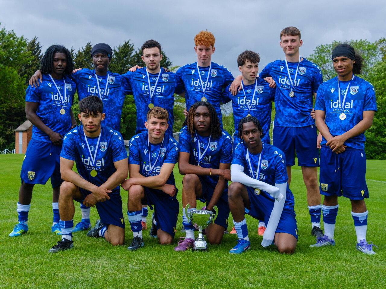 EFL A team with their medals.
