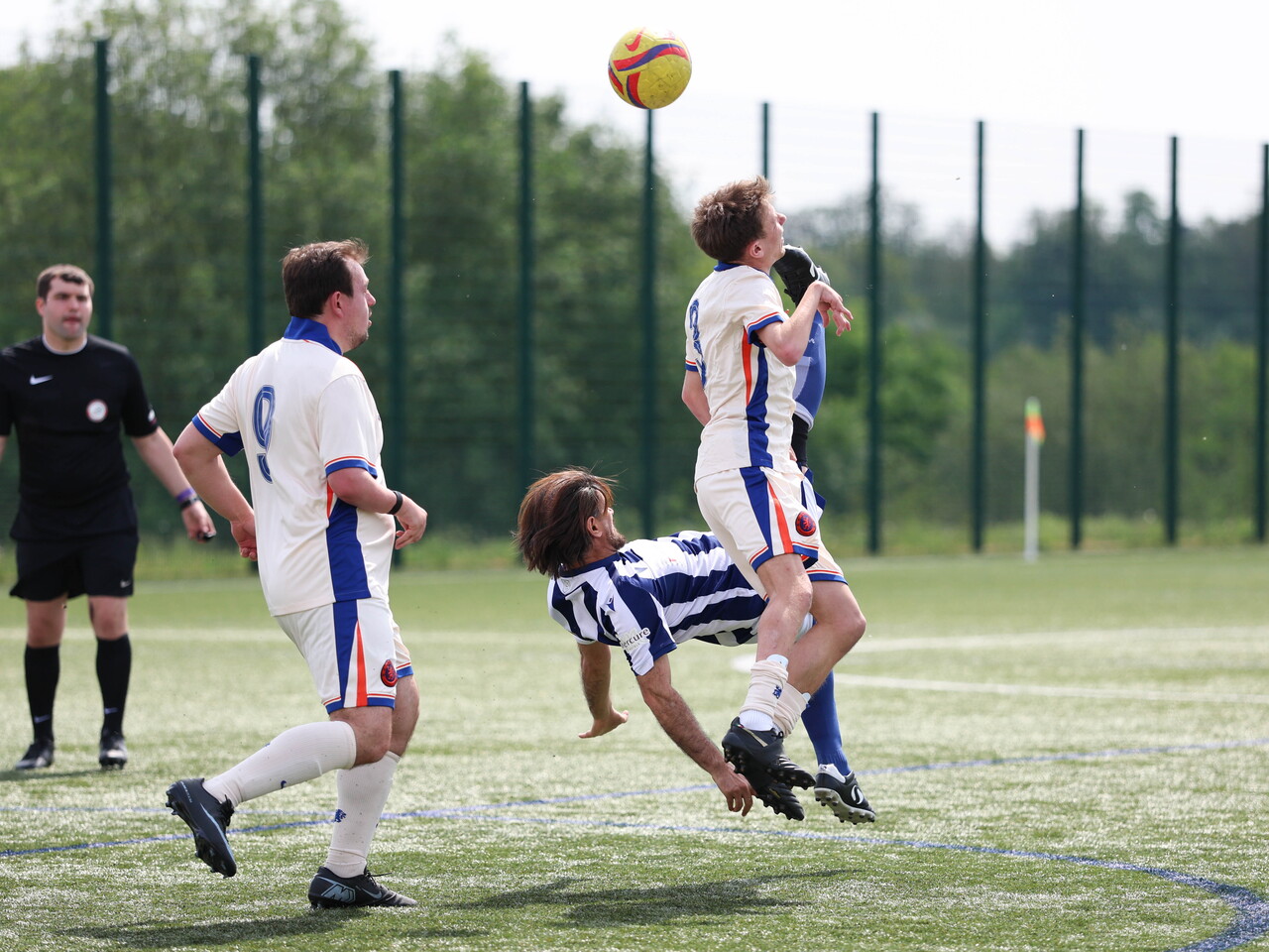 WBA Player in action of a overhead kick.