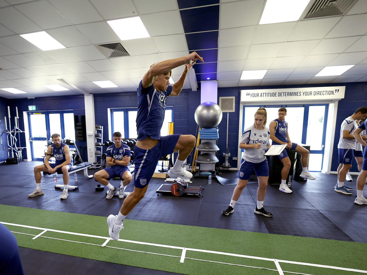 Cole Deeming in the gym.