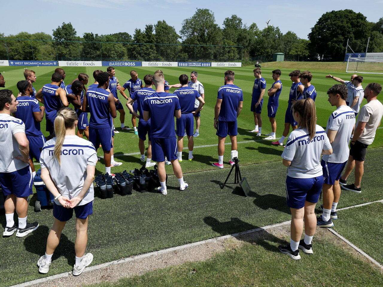 The squad gathers together in pre-season.