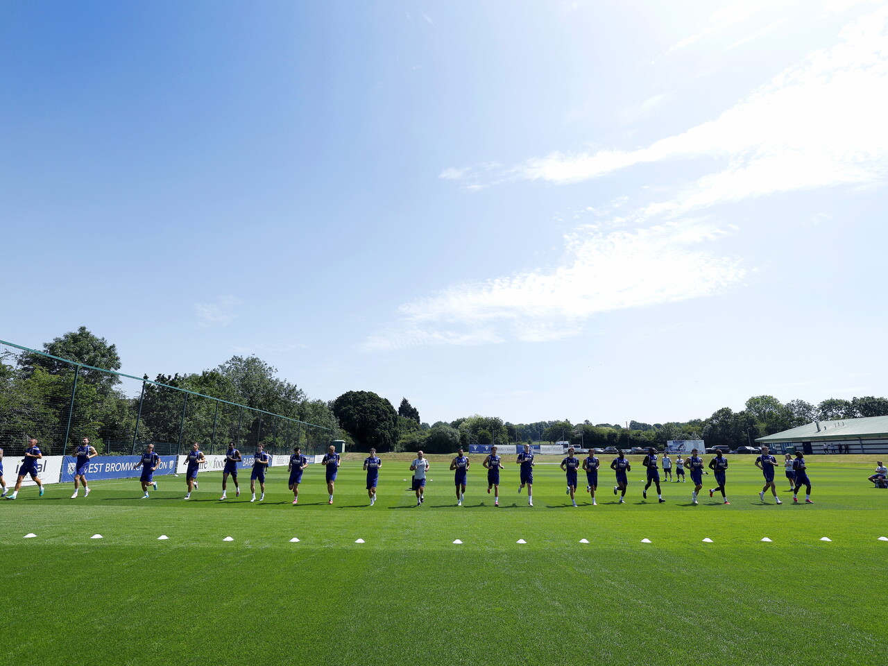 The lads running in pre-season.