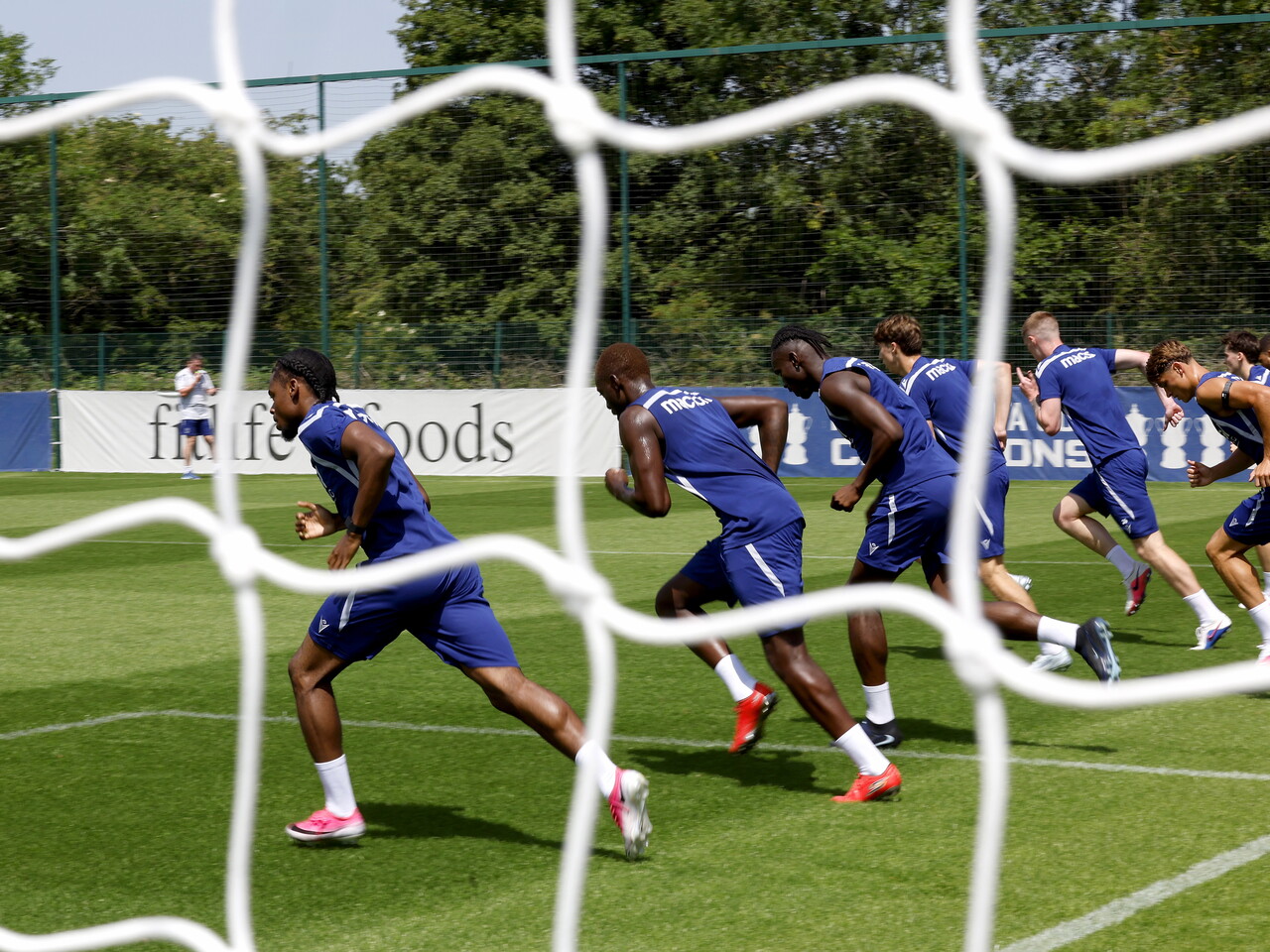 The lads running in pre-season.
