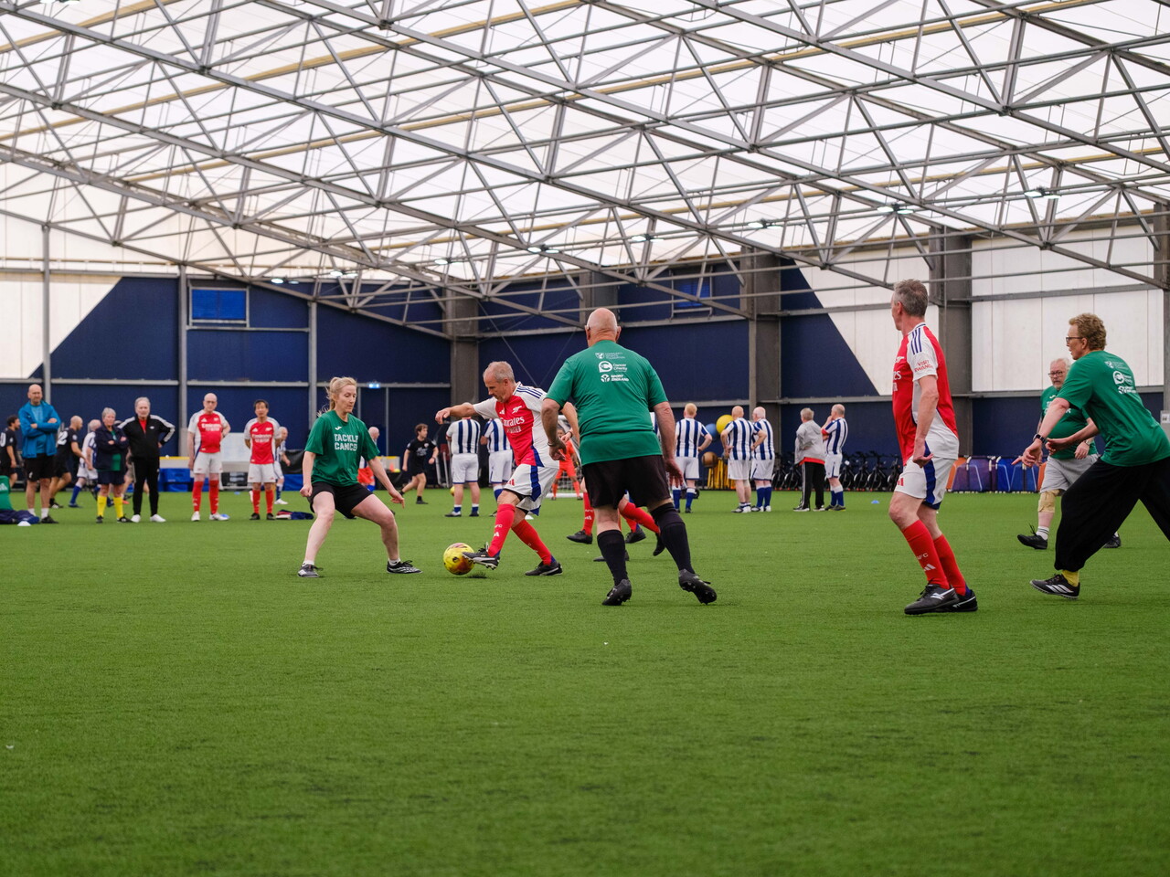 Arsenal and Big C Tackling Cancer competing in the Dome.