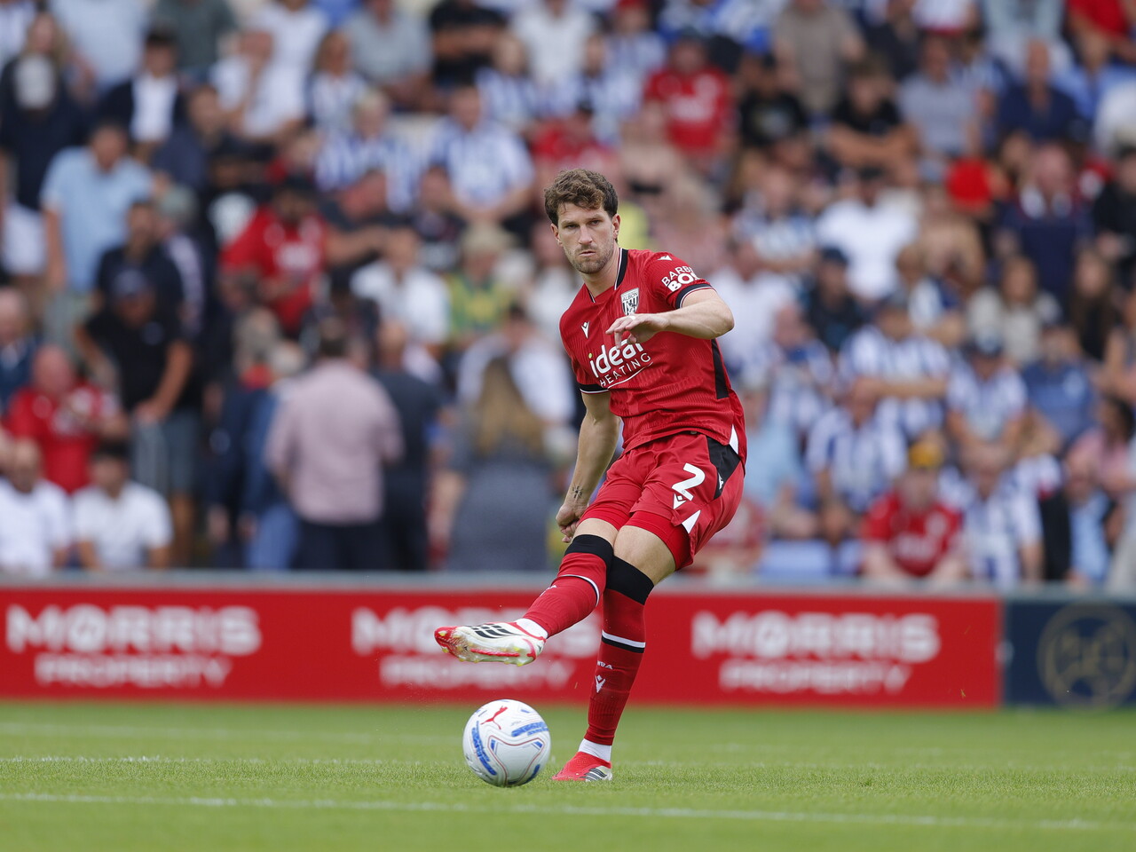 Chris Mepham plays against Shrewsbury