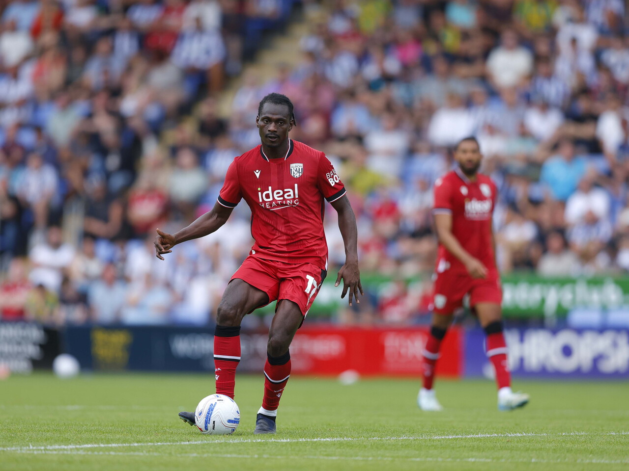 Ousmane Diakite plays against Shrewsbury