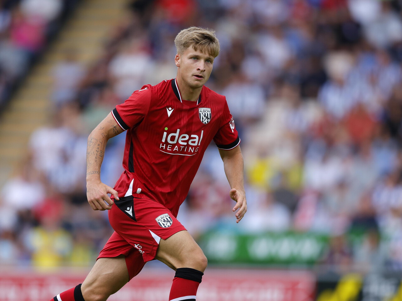JJ Morgan plays against Shrewsbury