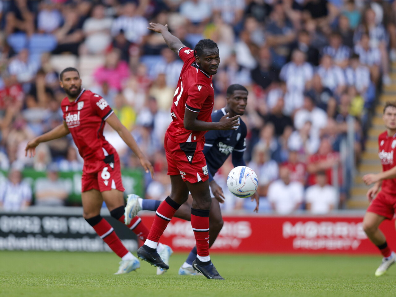 Ousmane Diakite plays against Shrewsbury
