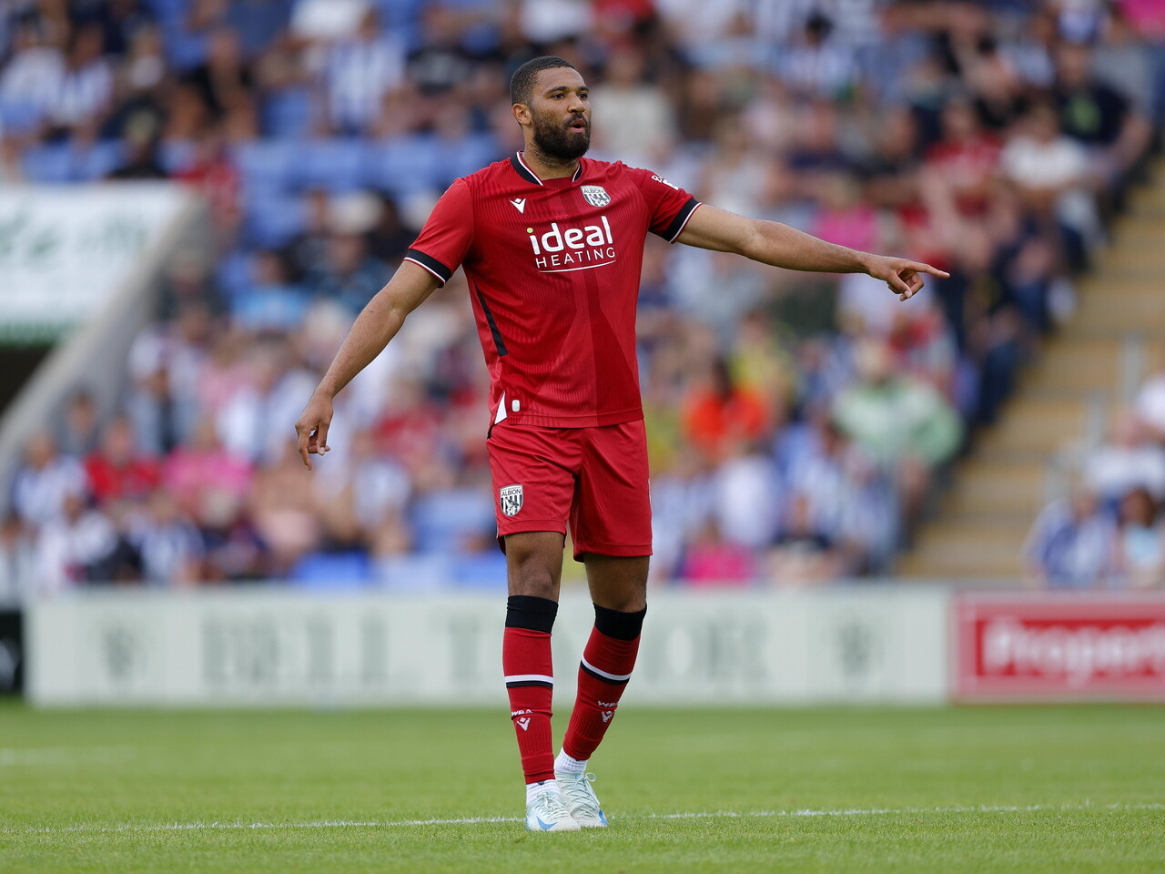 George Campbell plays against Shrewsbury