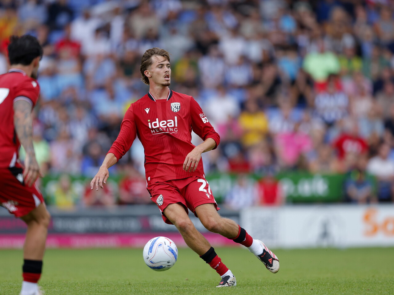 Isaac Price plays against Shrewsbury