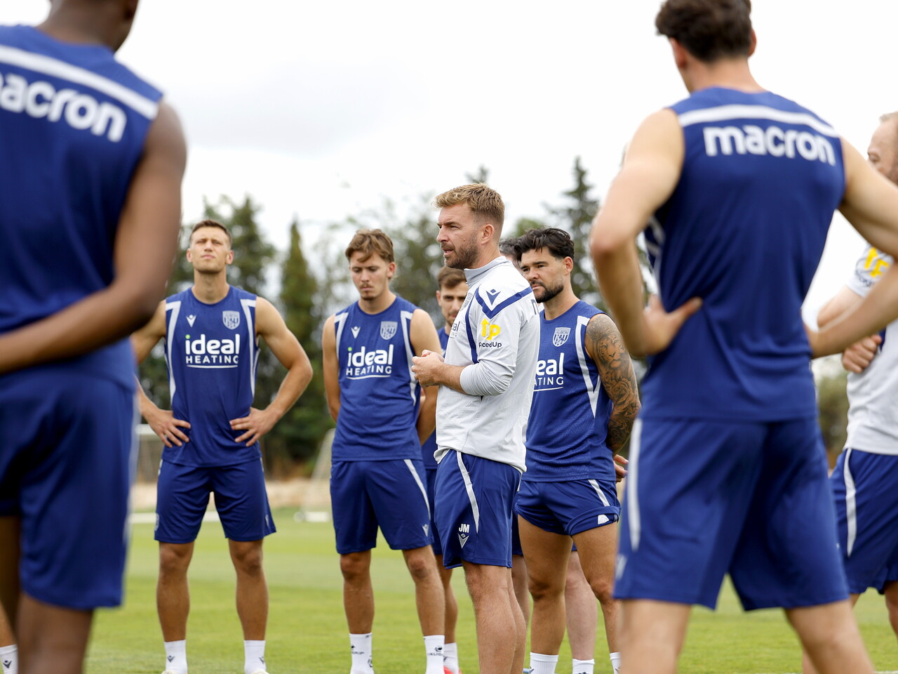 James Morrison on the training pitch in Portugal
