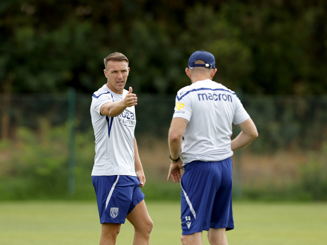 Tony McMahon on the training pitch in Portugal