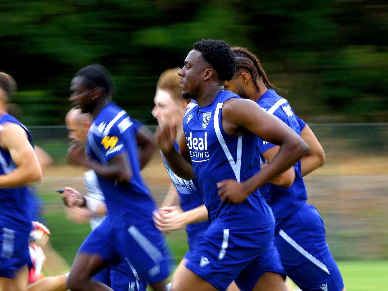 The players running in Portugal