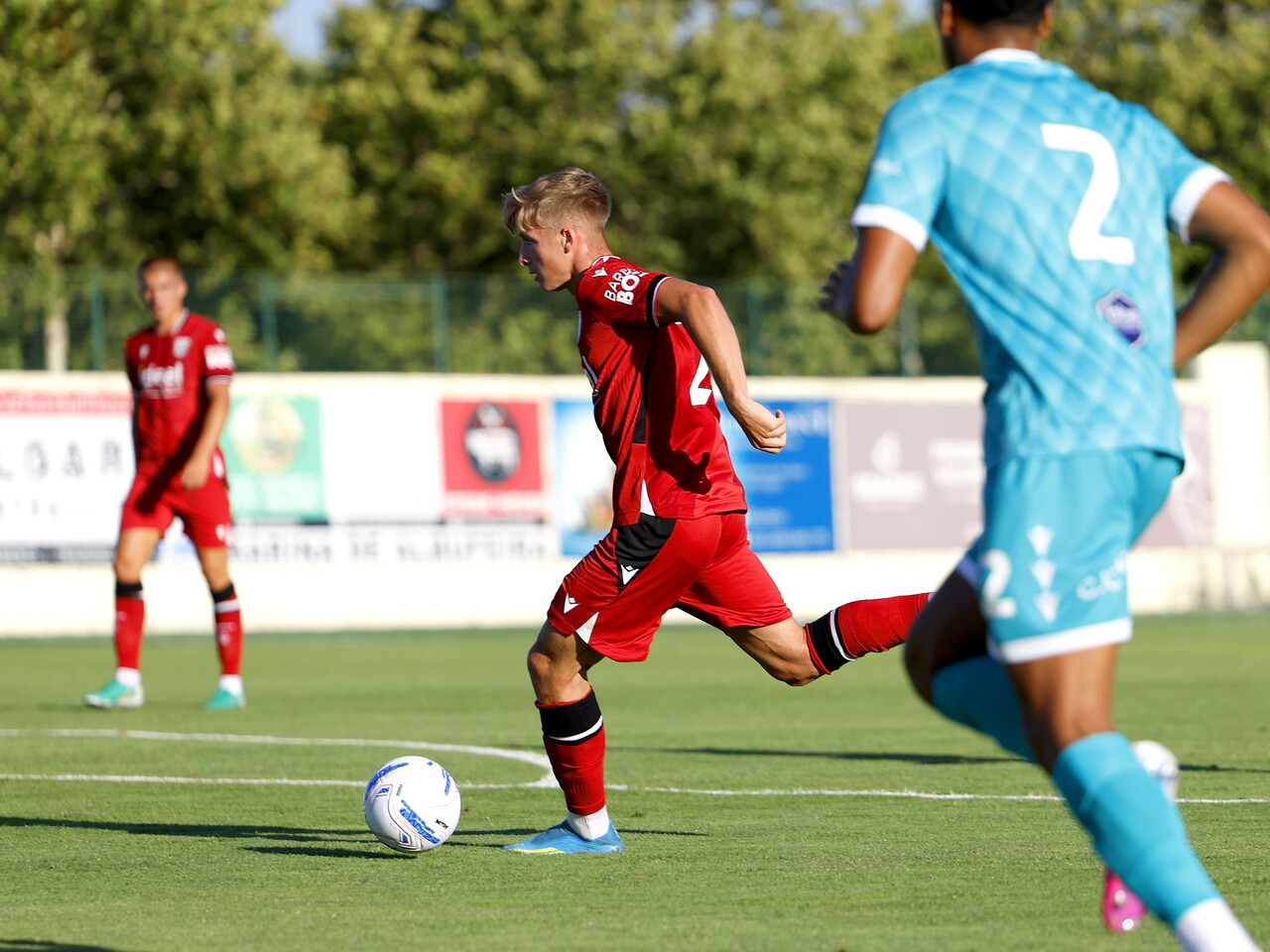 JJ Morgan on the ball against Bromley