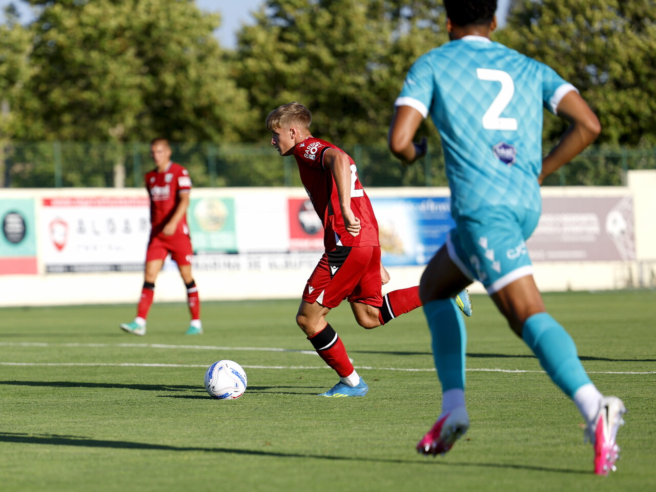 JJ Morgan on the ball against Bromley
