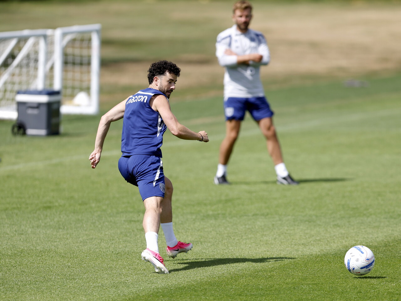 Mikey Johnston on the ball during a training session