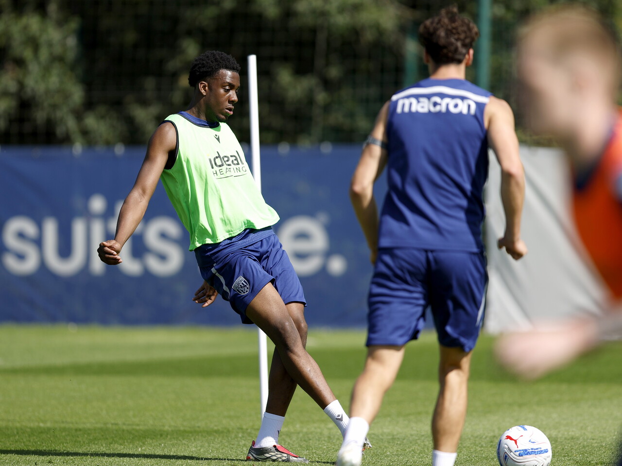Souleyman Mandey on the ball during a training session