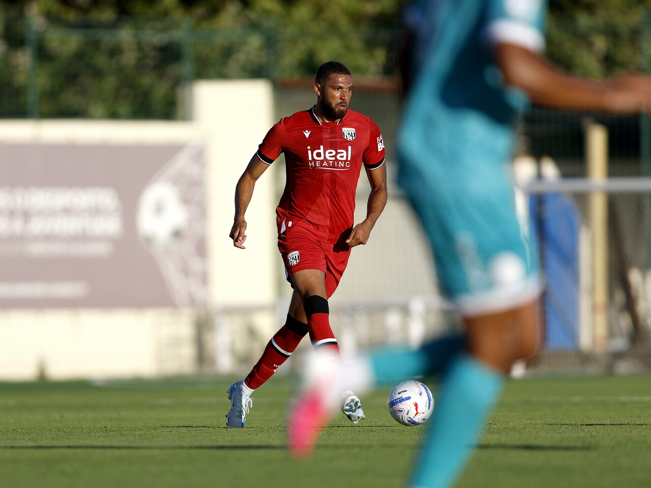 George Campbell on the ball against Bromley 