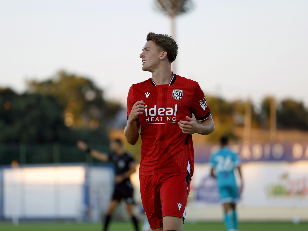 Jack Bray celebrates scoring against Bromley 