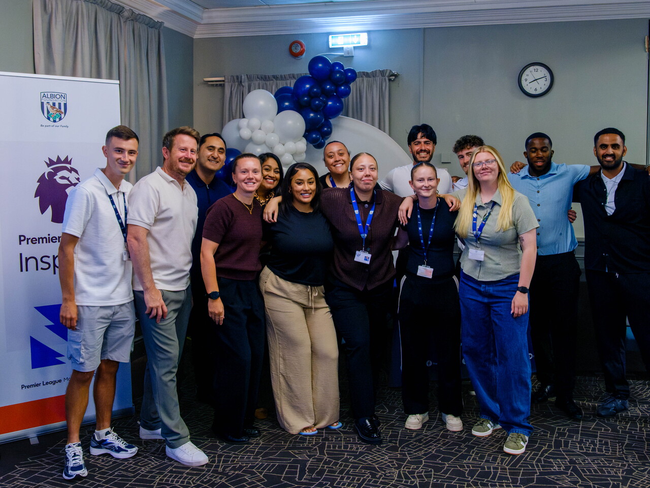 Group photo of Premier League programme staff.