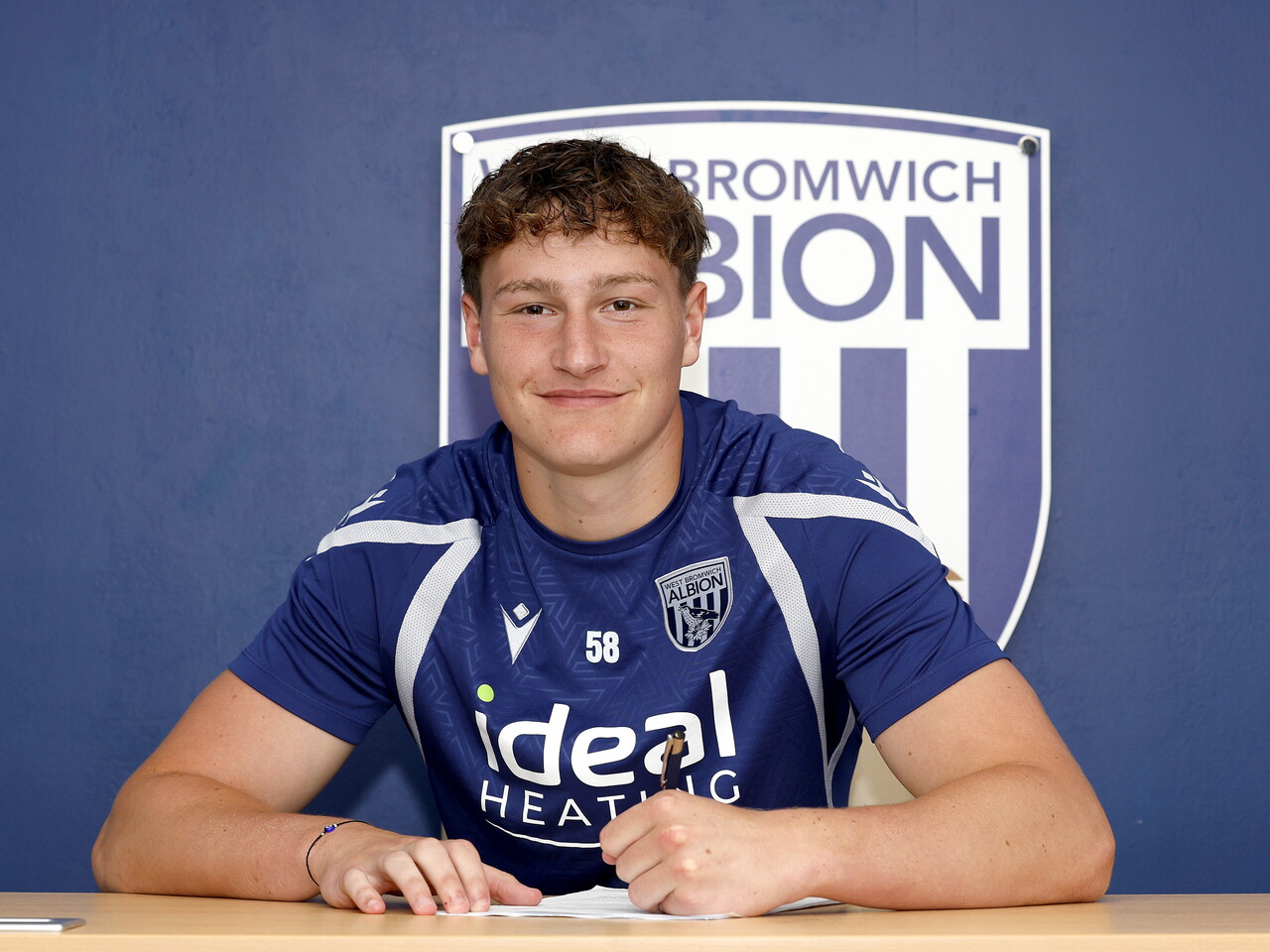 A photo of youngster Will Rutter after signing a new deal