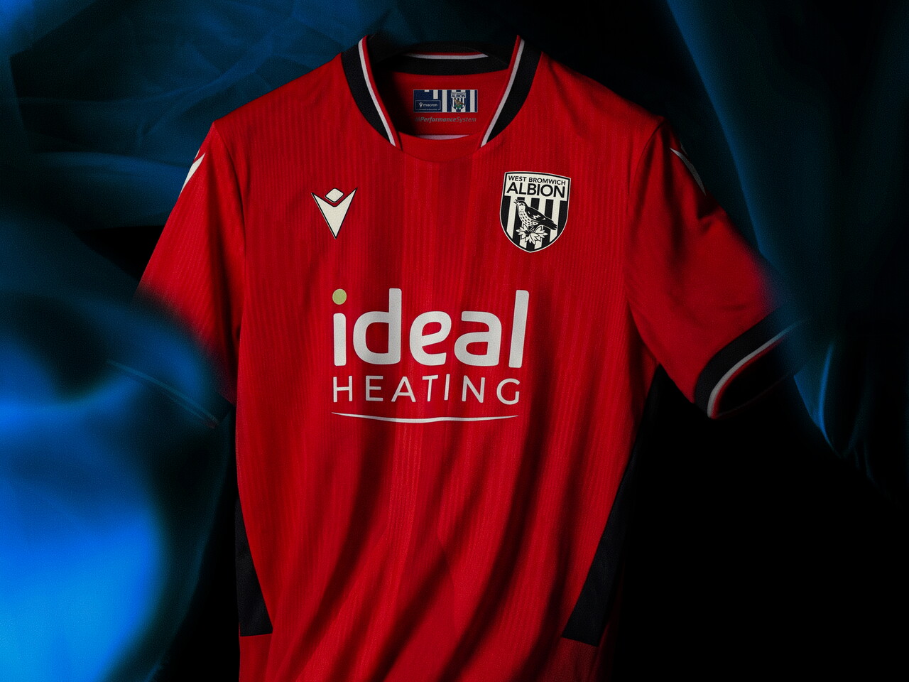 An image of Albion's 2026/27 red away kit 