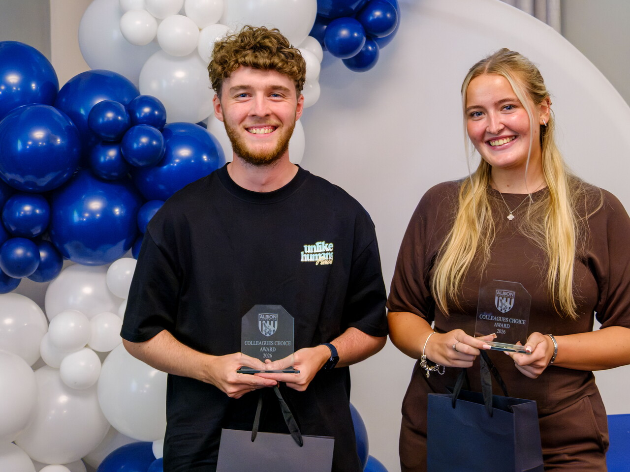 Student MVP Awards winners Tom Haywood and Mia Hillier