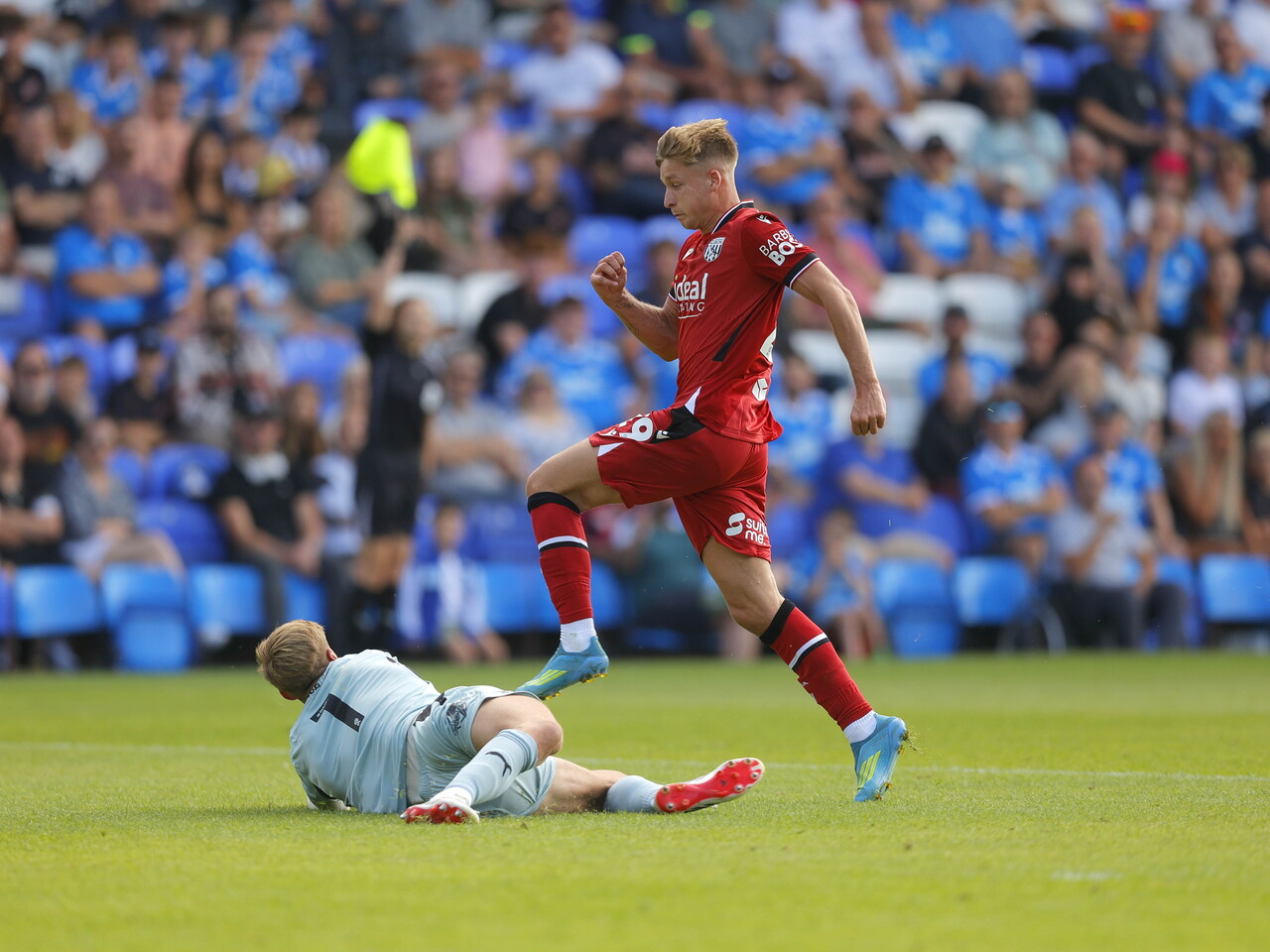 JJ Morgan in action against Peterborough 