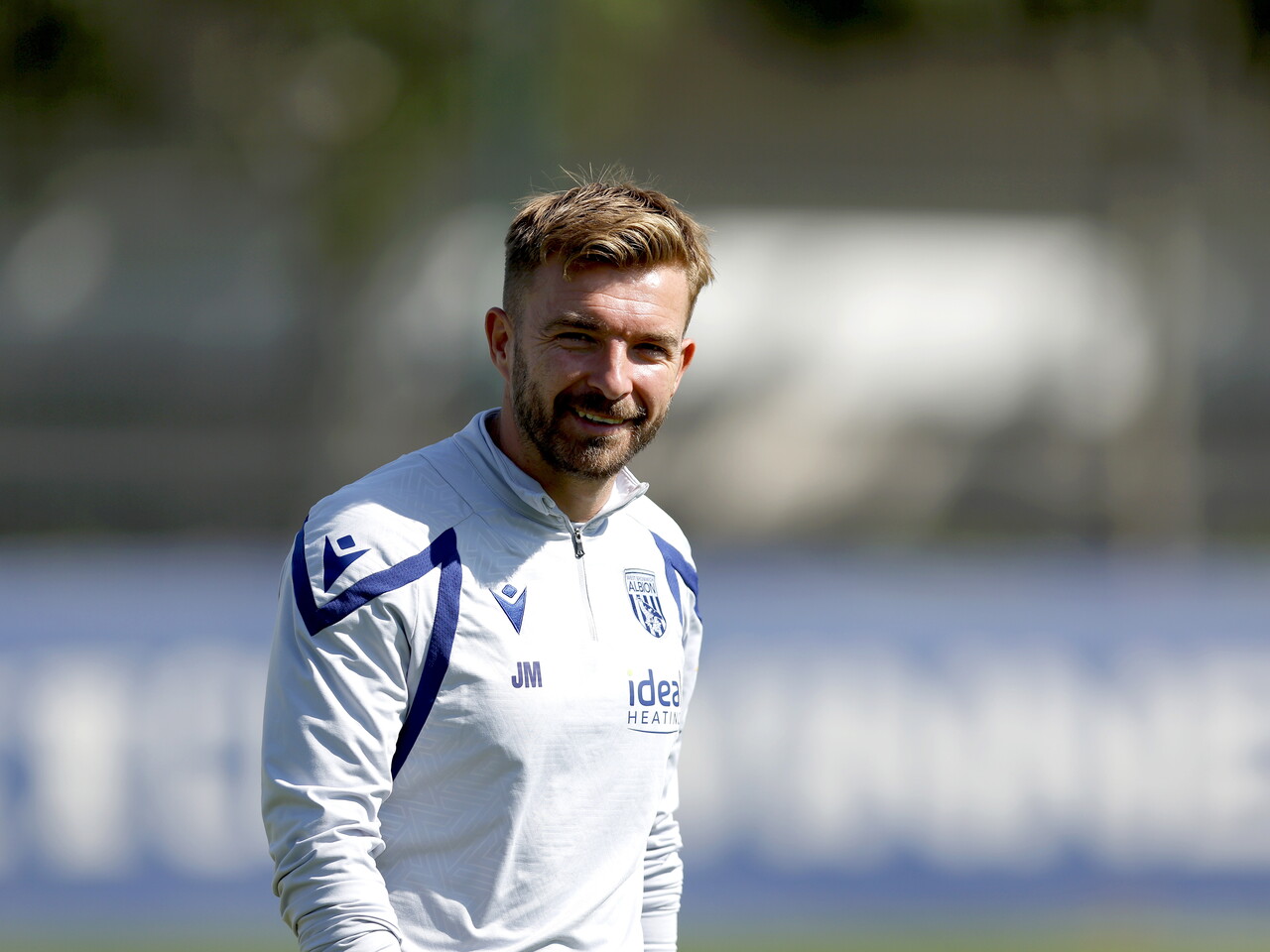 James Morrison smiling during a training session