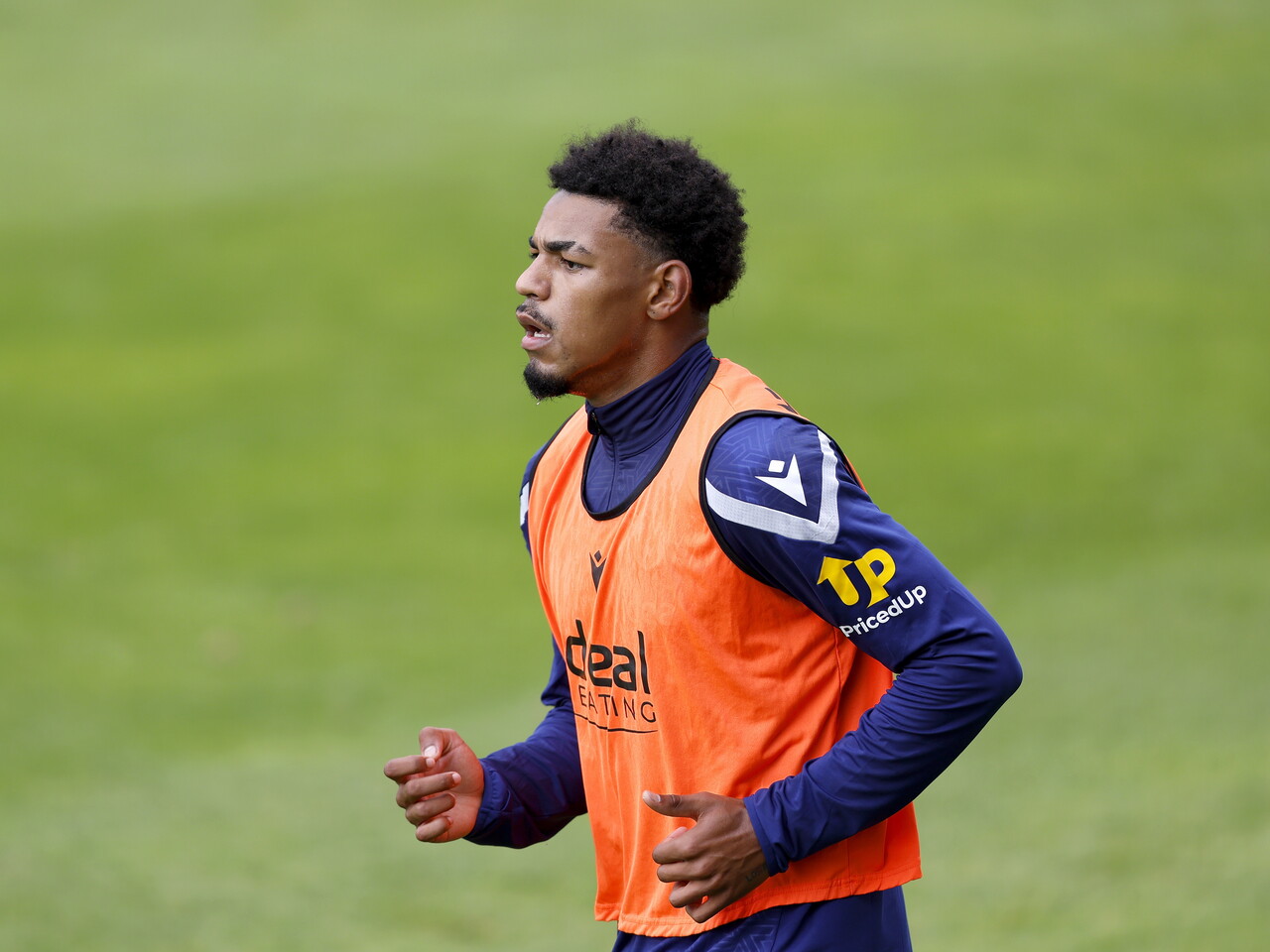 Kareem Tunde running during training