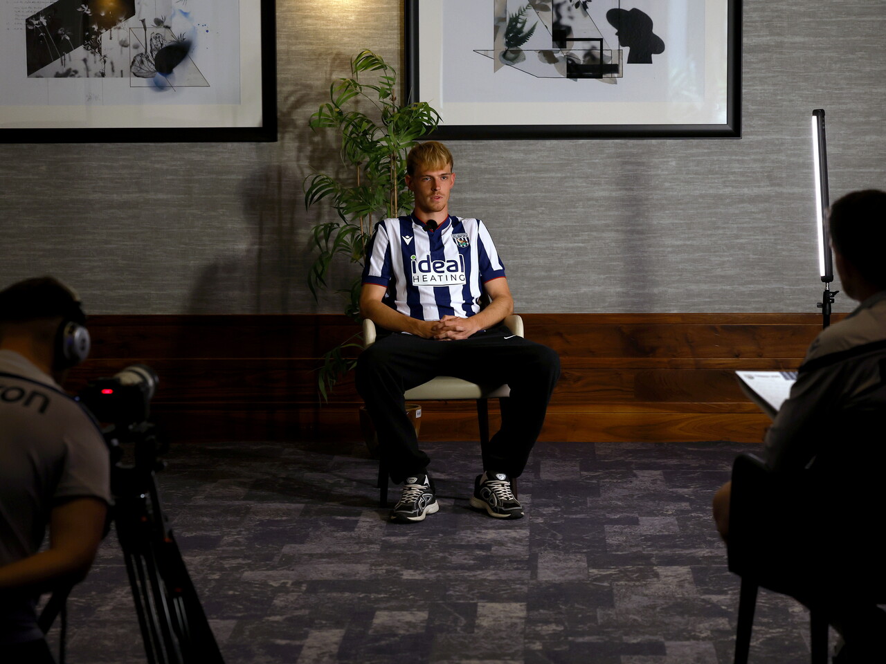 Toby Collyer conducts his interview