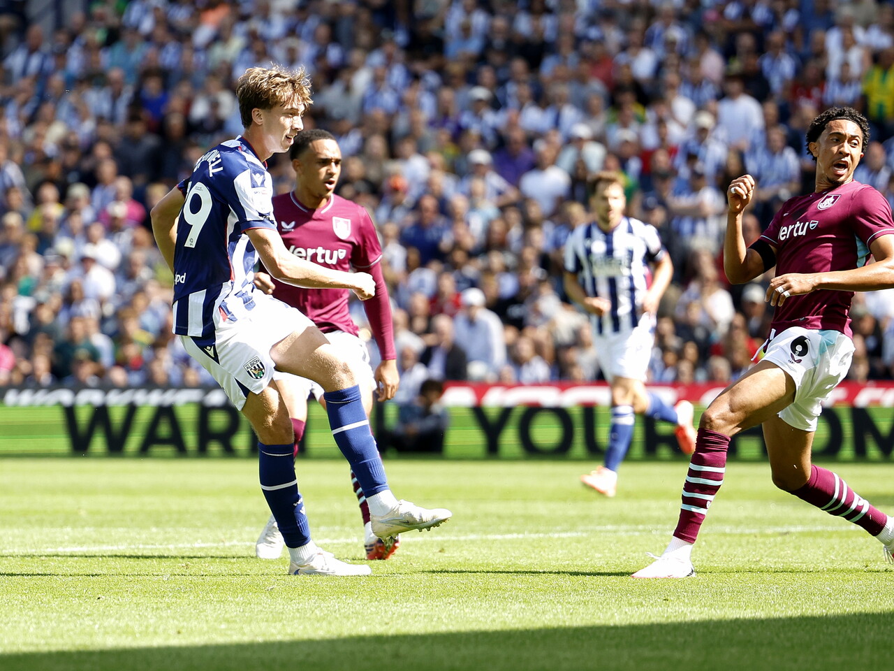 Harry Whitwell scores against Burnley