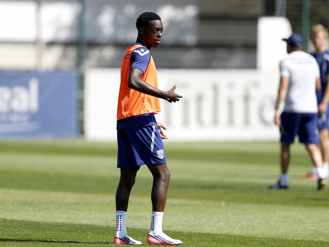 Rabby Nzingoula during a training session