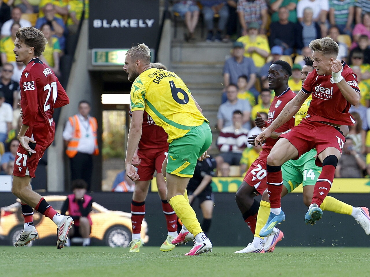JJ Morgan scores his goal at Norwich